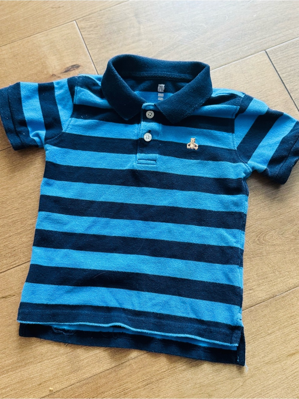 Baby Gap Blue & Navy Striped Polo Shirt for Kids